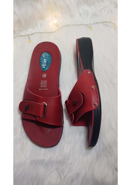 792 Günlük Cırtlı Jel Topuk Ortapedik Terlik CKR00597 - 41
