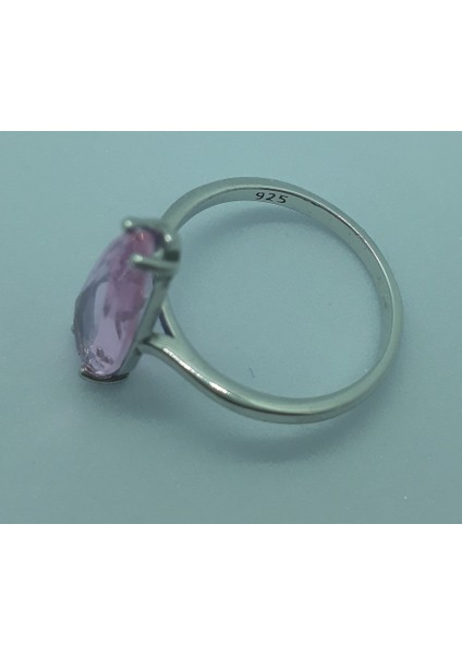 Pembe Kuvars Taşlı 925 Ayar Gümüş Yüzük Ölçü : Çap 19 Mm. Ağırlık 2,87 Gr. modelleri