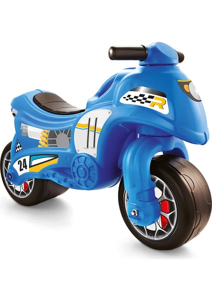 Popit Toys Çocuk Motosikleti Büyük Boy Mavi Yarış Motoru