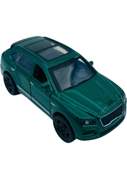 Popit Toys Metal Model Araba Kapıları Açılır Kapanır Çek Bırak Hareket Edebilen Lüks Suv Araç Bentley Yeşil