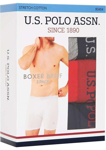80454 Erkek 3'lü Uzun Paçalı Boxer-Beyaz indirimleri