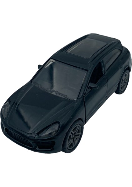 Popit Toys Metal Model Araba Oyuncak Çek Bırak Kapılar Aç Kapa Lüx Suv Siyah Porsche Cayenne