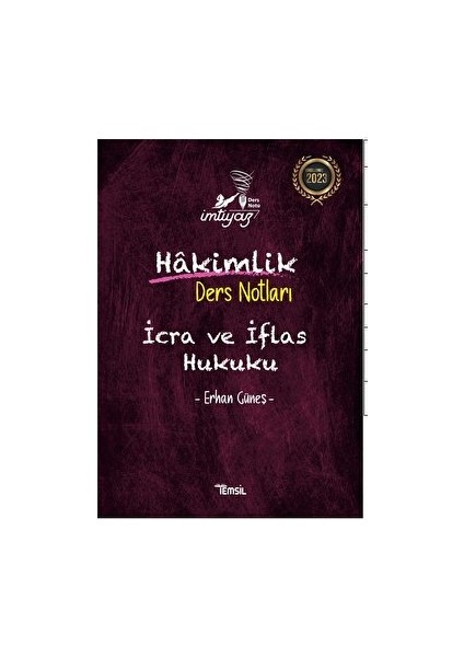 İMtiyaz Icra ve Iflas Hukuku - Erhan Güneş