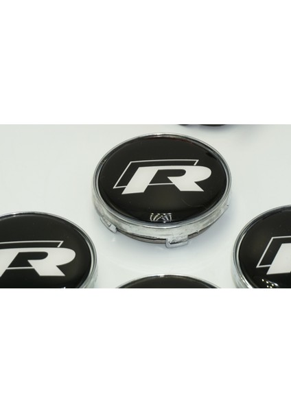 Vw Volkswagen R Jant Göbek Kapak Seti 60MM