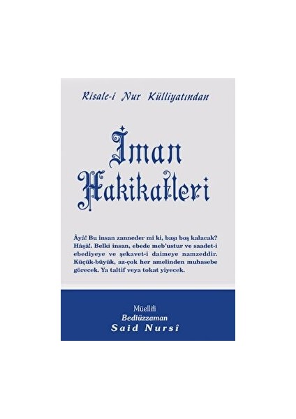 Iman Hakikatleri Normal Boy - Bediüzzaman Said Nursi