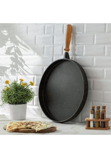 Alüminyum Döküm 36 cm Gözleme Tavası Derin