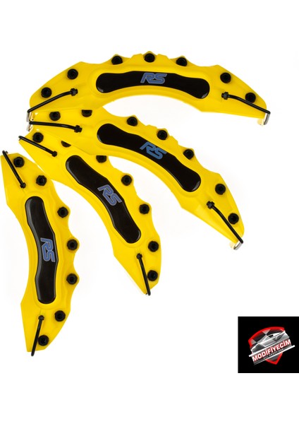 Ford Rs Mavi Yapıştırma Logolu Kaliper Kapağı 4'lü Set