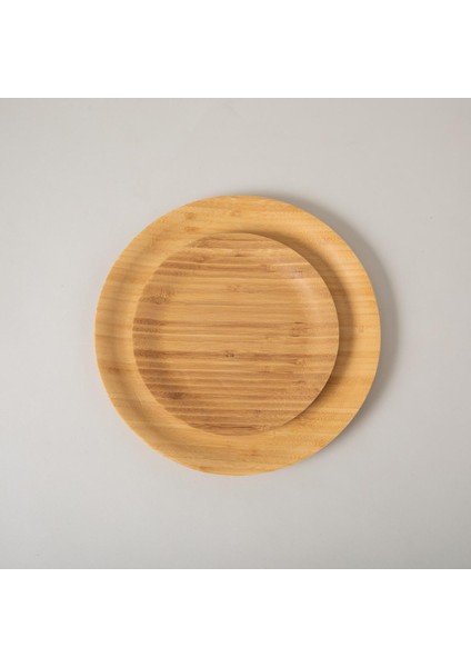 Bambu Yuvarlak Servis Tabağı 20 Cm