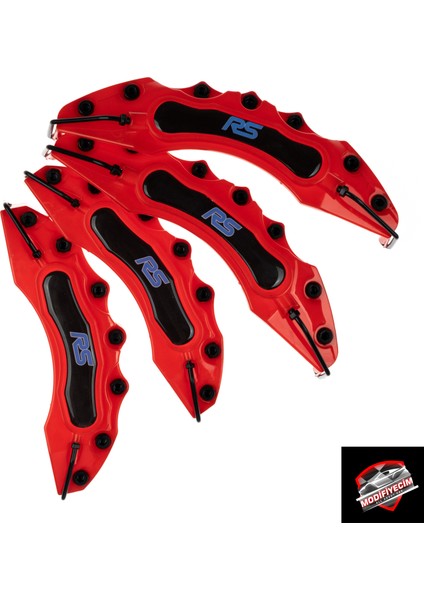 Ford Rs Mavi Yapıştırma Logolu Kaliper Kapağı 4'lü Set
