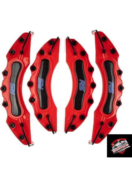 Ford Rs Mavi Yapıştırma Logolu Kaliper Kapağı 4'lü Set