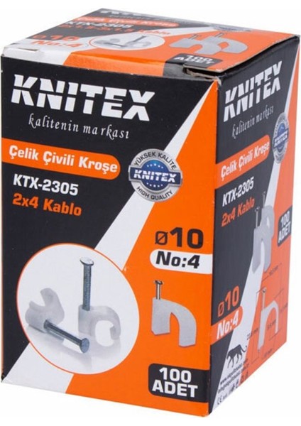 KTX-2305 Çivili Kroşe No:4