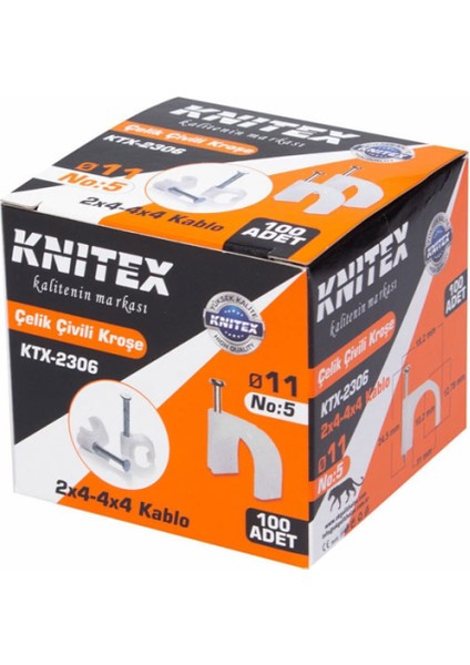 KTX-2306 Çivili Kroşe No:5