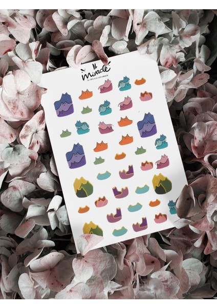 Renkli Kediler Tırnak Dövmesi Tırnak Tattoo Nail Art Tırnak Sticker