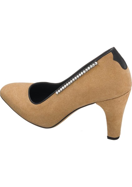 AYS7986 Kum Süet Deri Topuklu Özel Seri Kadın Stiletto fiyatları