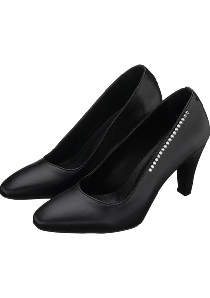 AYS7986 Siyah Deri Topuklu Özel Seri Kadın Stiletto fırsatları