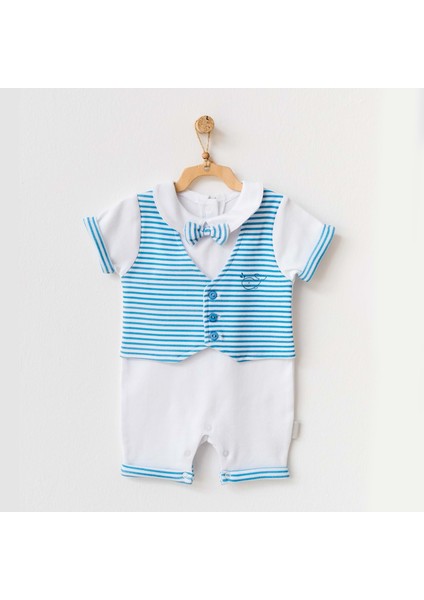 Erkek Bebek Tulum - Andywawa - Beyaz - 6-9 Ay - AC21547-22794