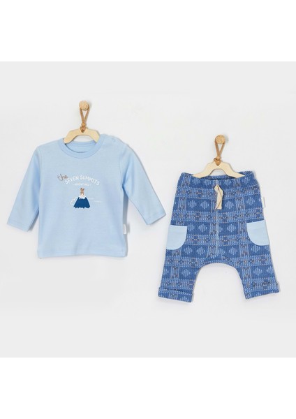 Mavi Erkek Bebek 2 Li Takım - Andywawa - Mavi - 1-3 Ay - AC22157-MAVI-1-3 Ay