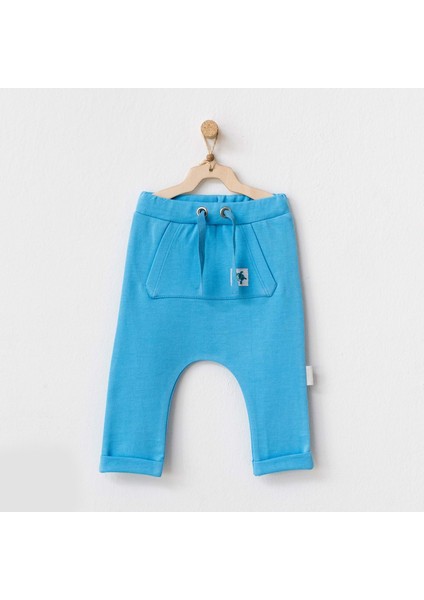Erkek Bebek Penye Pantolon - Andywawa - Turkuaz - 3-6 Ay - AC21877-22804