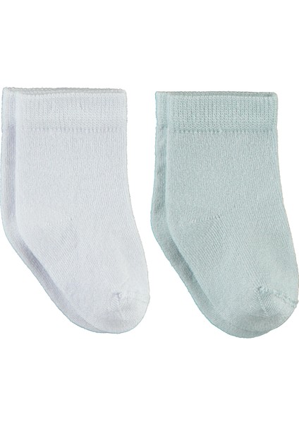 Bebek 2'li Çorap Set 6-18 Ay Beyaz-Mavi modelleri