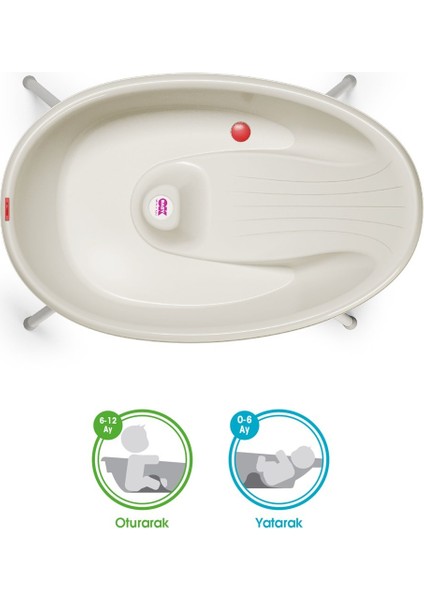 Bella Night Okbaby Bella Çift Yönlü Banyo Küveti Seti 0-12 Ay / Beyaz fiyatları