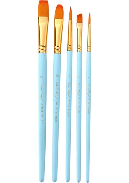 Zhutıng 2 Paket Yağlı Boya Kanca Hattı Kalemi 5 Pc/set Mat Mavisi (Yurt Dışından)