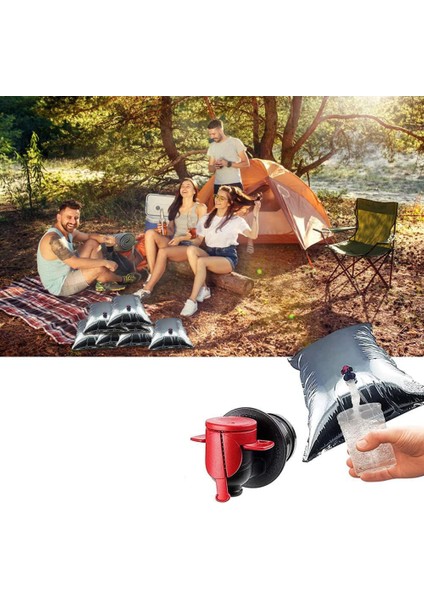 2 Adet Açık Hava Acil Su Torbası Içecek Çantası, Boyut: 3l Gümüş (Yurt Dışından)