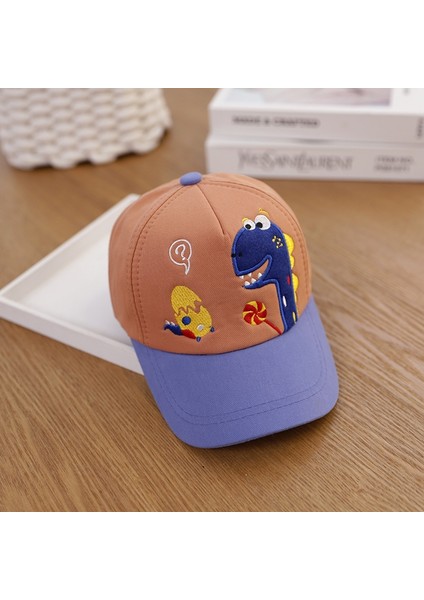 Çocuk Beyzbol Şapkası, Boyut: 48CM Ayarlanabilir Açık Kahverengi (Yurt Dışından)