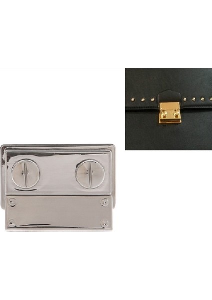 10 Adet Bagaj Donanım Aksesuarları Bayan Çanta Kilit Tokası Gümüş Rengi (Yurt Dışından) fiyatları
