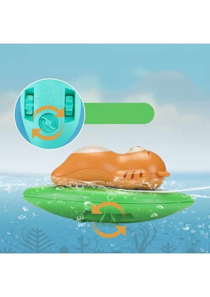 3 Adet Bebek Banyosu Oyuncaklar Yeşil Kertenkele Çalıyor (Yurt Dışından)