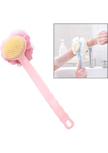2 Arada 1 Çok Fonksiyonlu Banyo Topu Gövde Fırçası Pembesi (Yurt Dışından)