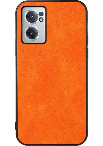 Oneplus Nord Ce 2 5g Için Litchi Doku Kılıfı Portakal (Yurt Dışından)