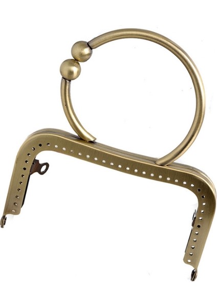 Kare Çerçeve Çanta Çanta Metal Saplı Aksesuarlar Altın (Yurt Dışından)