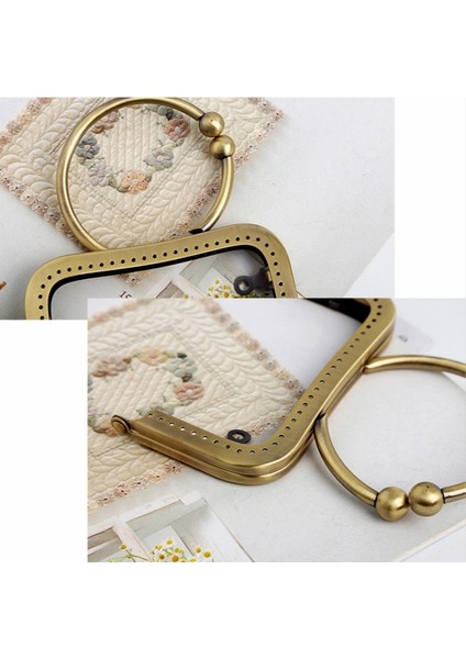 Kare Çerçeve Çanta Çanta Metal Saplı Aksesuarlar Altın (Yurt Dışından) fırsatları