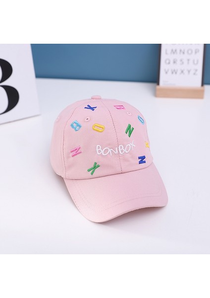 Çocuk Beyzbol Şapkası, Boyut: 50CM Ayarlanabilir Pembe (Yurt Dışından)
