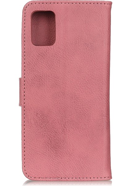 YKD Store Xiaomi Için Poco M3 Cowhide Doku Deri Kılıf Pembe (Yurt Dışından)