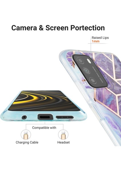 Xiaomi Poco M3 / Note 9 4g / Redmi 9 Güç Yumuşak Kılıf Koyu Mor (Yurt Dışından) fırsatları