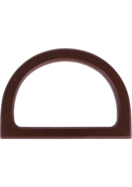 6 Adet D-Şekilli Ahşap Saplı Çanta Aksesuarları Kahverengi (Yurt Dışından)