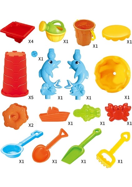 Açık Sandy Beach Masa Oyuncakları Çocuklar Için Set Dolphin ve Square Masa (Yurt Dışından)