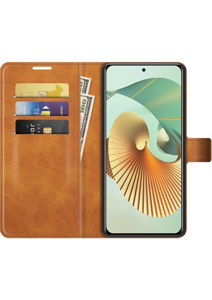 Zte Axon 30 Pro Retro Buzağı Deri Kılıfı Sarı (Yurt Dışından) modelleri