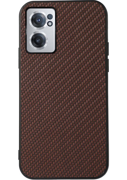 Oneplus Nord Ce 2 5g Için Karbon Fiber Kılıf Kahverengi (Yurt Dışından)