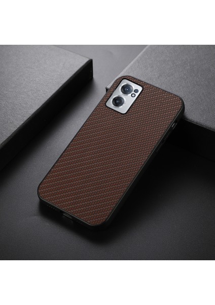 Oneplus Nord Ce 2 5g Için Karbon Fiber Kılıf Kahverengi (Yurt Dışından) modelleri