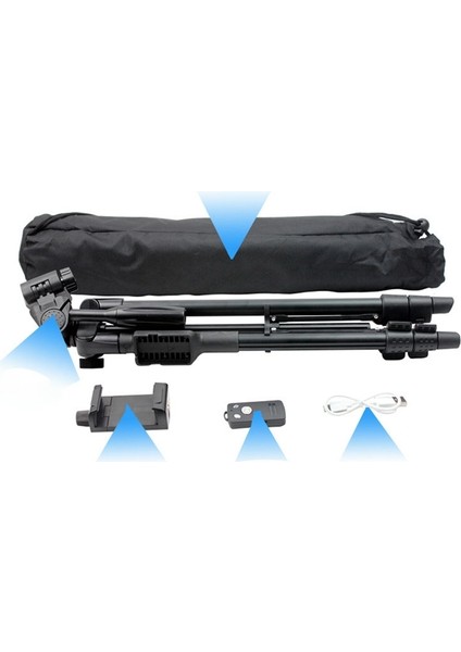 VCT-5208RM Alüminyum Magnezyum Alaşım Bacak Tripod Dağı (Yurt Dışından)