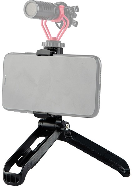 Fotopro SY-101 Cep Mini Tripod Montaj ile Tefon Kepçesi (Siyah) (Yurt Dışından)