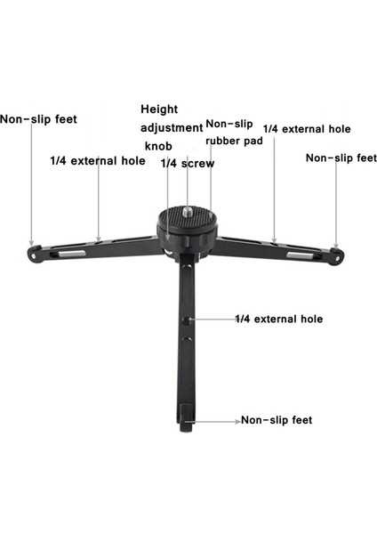 Cep Mini Metal Masaüstü Tripod Dağı (Yurt Dışından)