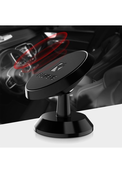 YKD Store 360 Degree Rotatable Magnetic Car Phone Holder (Siyah) (Yurt Dışından)