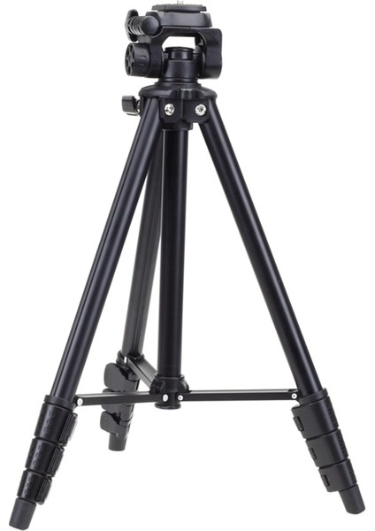VCT-681 138CM 4 Bölüm Katlanır Alüminyum Tripod Standı (Siyah) (Yurt Dışından)