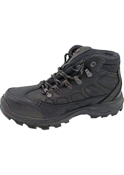 Su Geçirmez Deri Siyah Outdoor Bot G5538CS