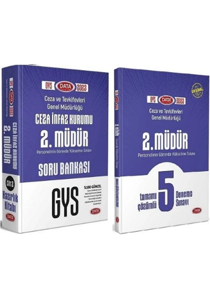 - 2023 GYS Ceza Tevkifevleri Ceza Infaz Kurumu 2. Müdür Soru - 5 Deneme 2 Set Görevde Yükselme modelleri
