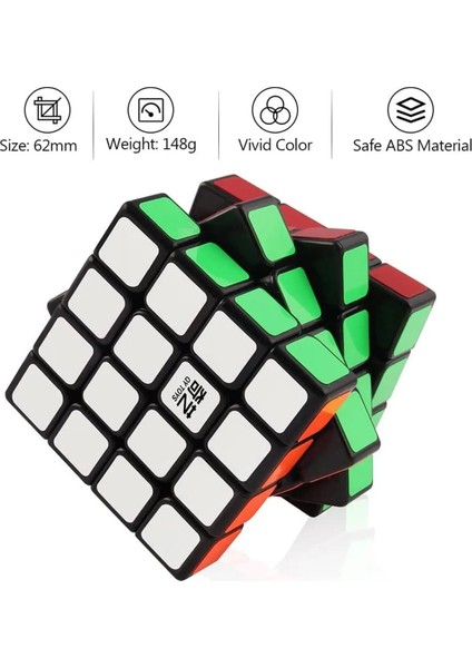 LRS Store Profesyonel 4lü Rubik Qiyi Speed Qiyuan W2 4x4 Zeka Küpü Akıl Küpü Yarışma Özel