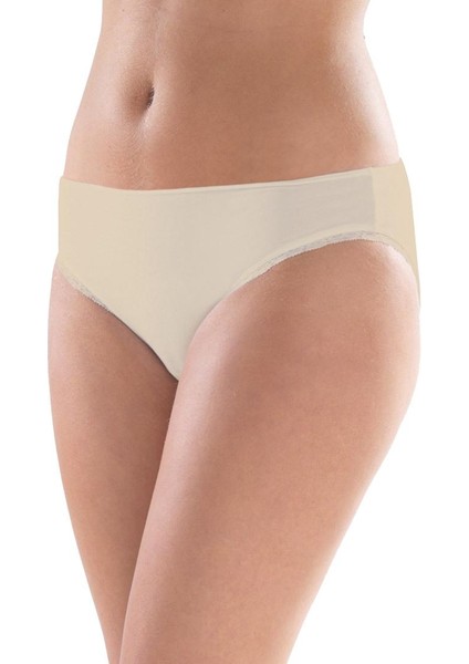 Kadın Krem Slip Külot Comfort Elegance 1362